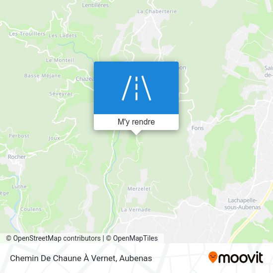 Chemin De Chaune À Vernet plan