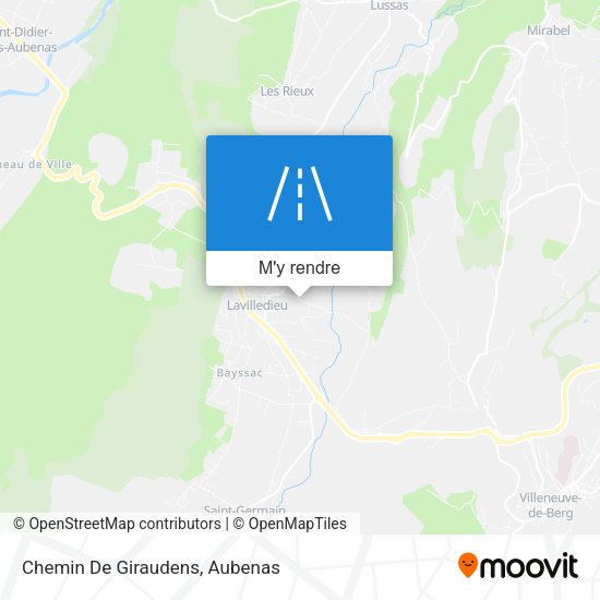 Chemin De Giraudens plan