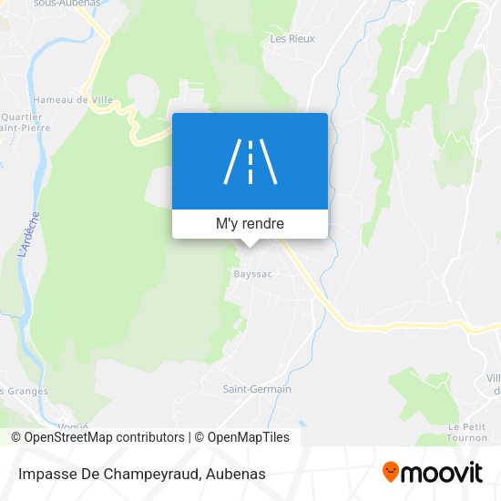 Impasse De Champeyraud plan
