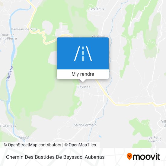 Chemin Des Bastides De Bayssac plan