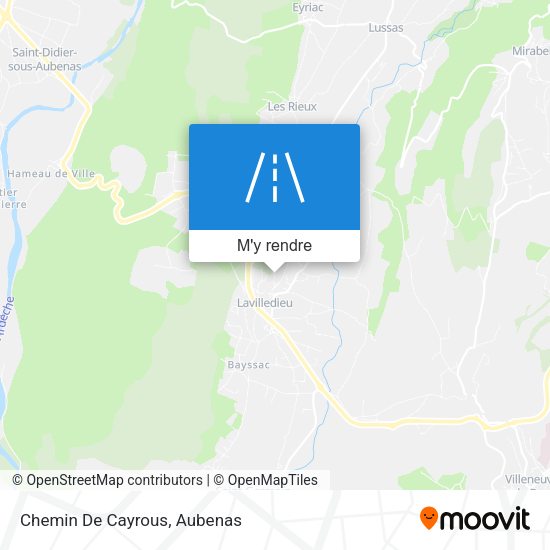 Chemin De Cayrous plan
