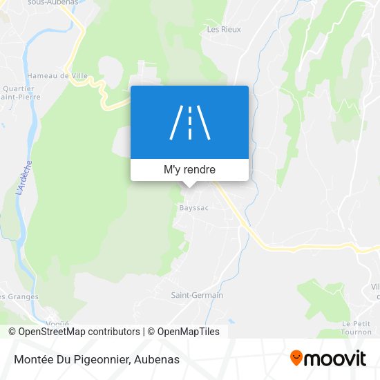 Montée Du Pigeonnier plan