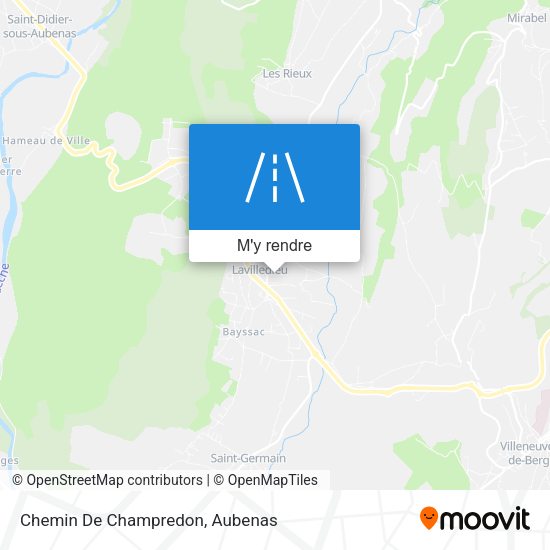 Chemin De Champredon plan
