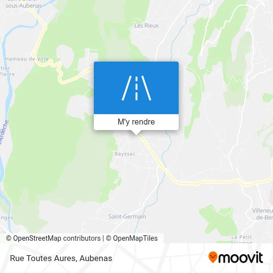 Rue Toutes Aures plan