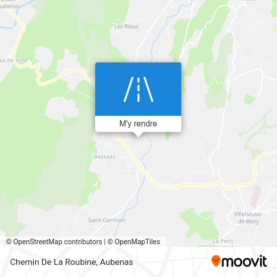 Chemin De La Roubine plan