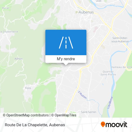 Route De La Chapelette plan