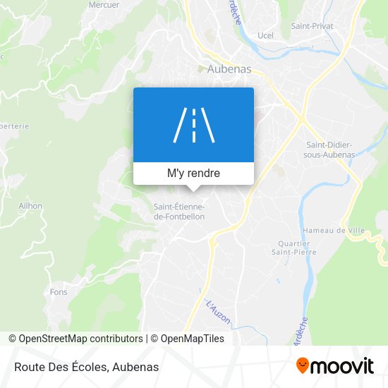 Route Des Écoles plan