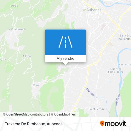 Traverse De Rimbeaux plan