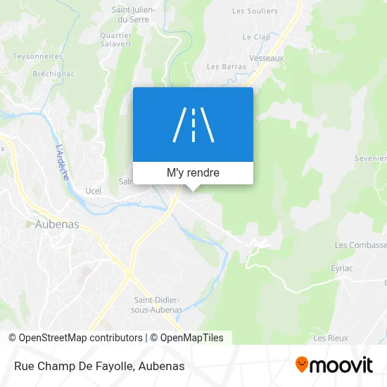 Rue Champ De Fayolle plan