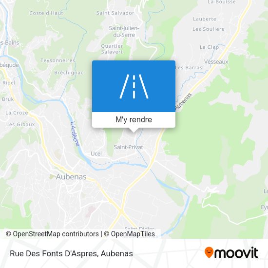 Rue Des Fonts D'Aspres plan