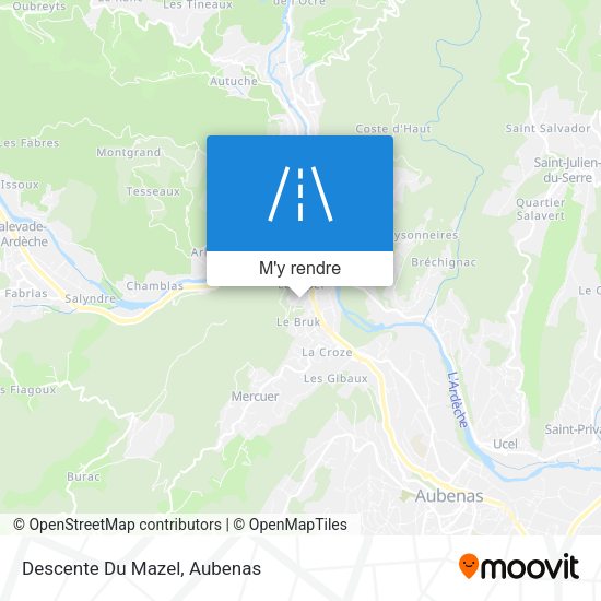 Descente Du Mazel plan