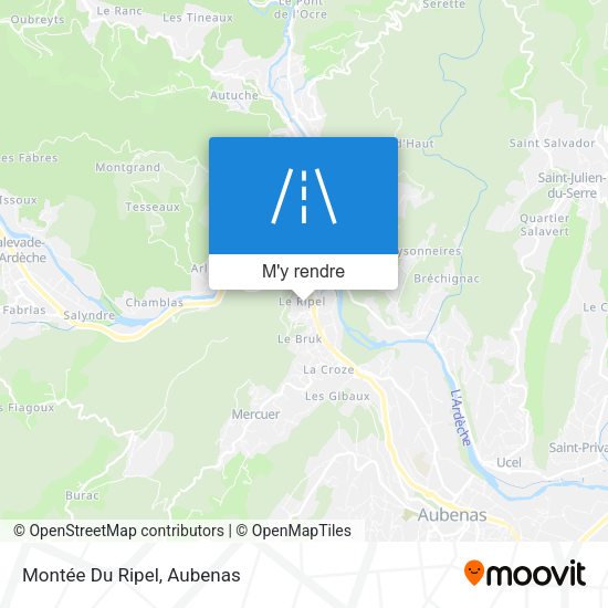 Montée Du Ripel plan