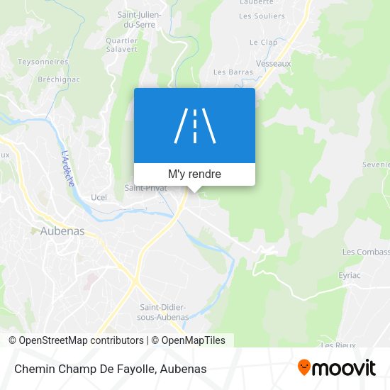 Chemin Champ De Fayolle plan