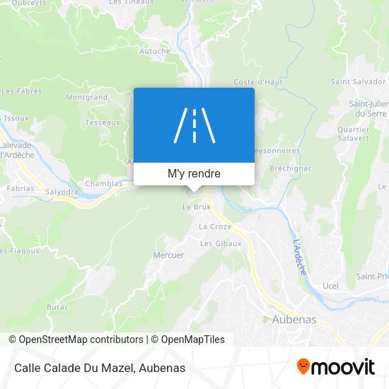 Calle Calade Du Mazel plan