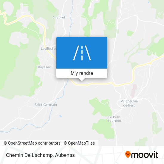 Chemin De Lachamp plan