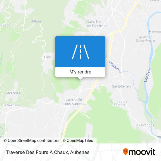 Traverse Des Fours À Chaux plan