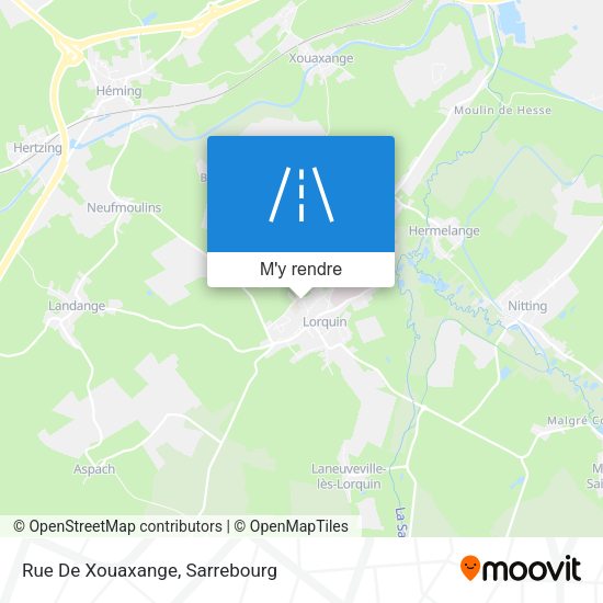 Rue De Xouaxange plan
