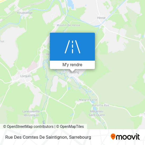 Rue Des Comtes De Saintignon plan