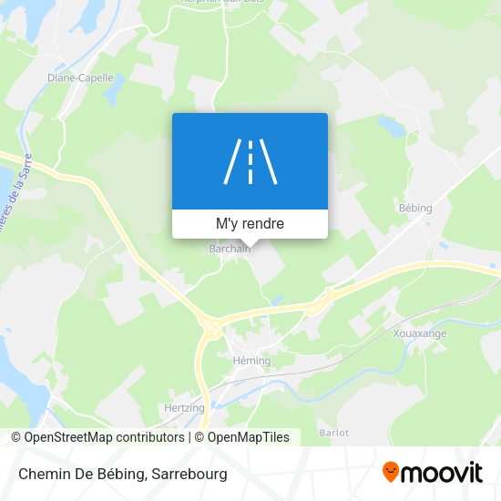 Chemin De Bébing plan