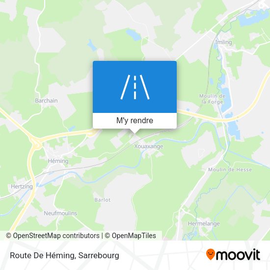 Route De Héming plan