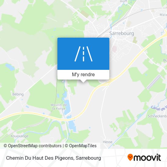 Chemin Du Haut Des Pigeons plan