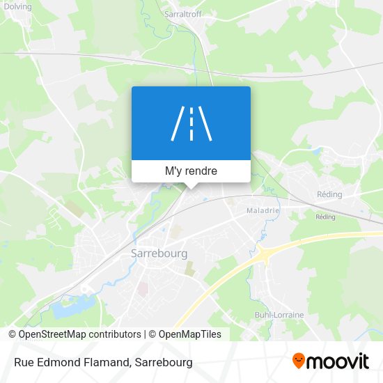 Rue Edmond Flamand plan