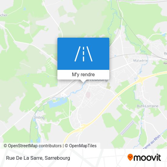 Rue De La Sarre plan