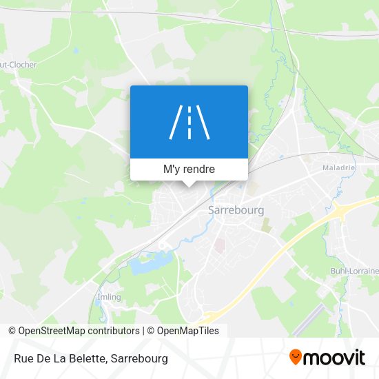 Rue De La Belette plan