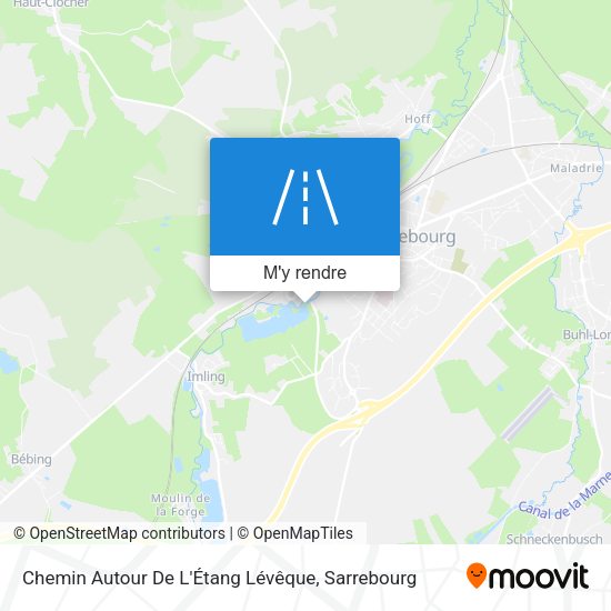 Chemin Autour De L'Étang Lévêque plan
