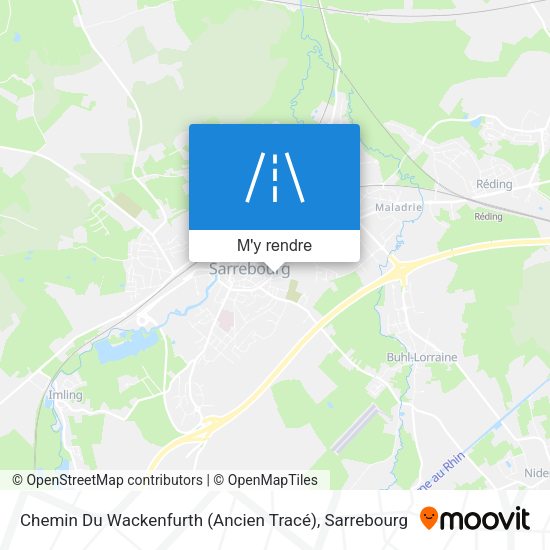 Chemin Du Wackenfurth (Ancien Tracé) plan