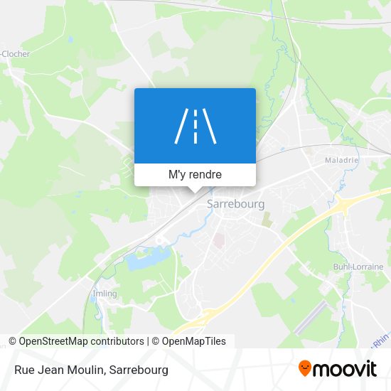 Rue Jean Moulin plan