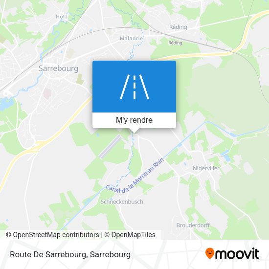 Route De Sarrebourg plan