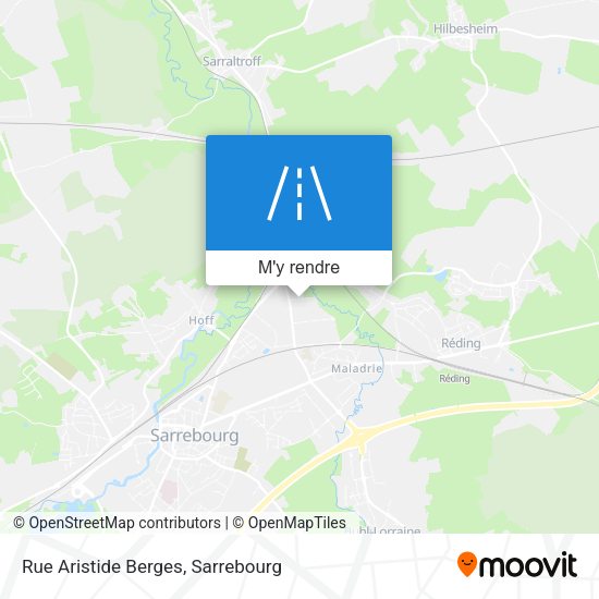 Rue Aristide Berges plan