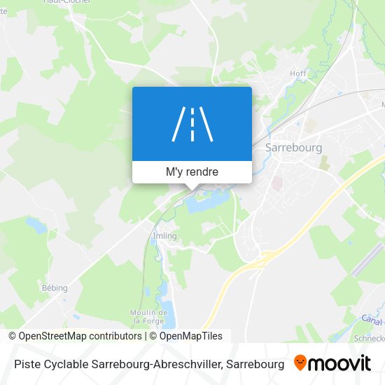 Piste Cyclable Sarrebourg-Abreschviller plan