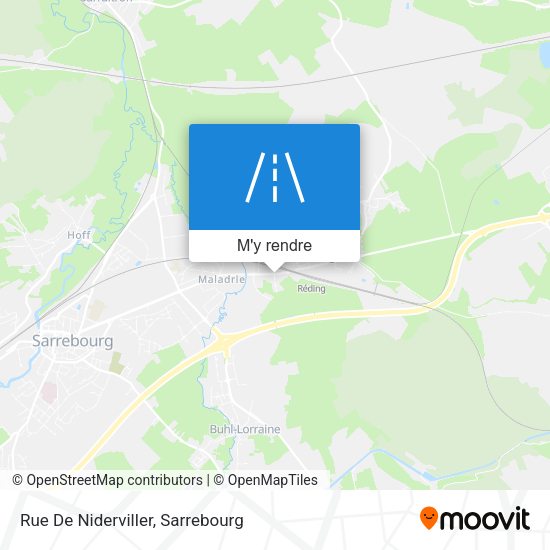Rue De Niderviller plan