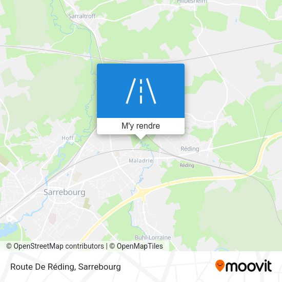 Route De Réding plan