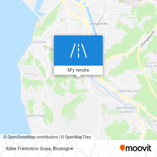 Allée Francisco Goya plan