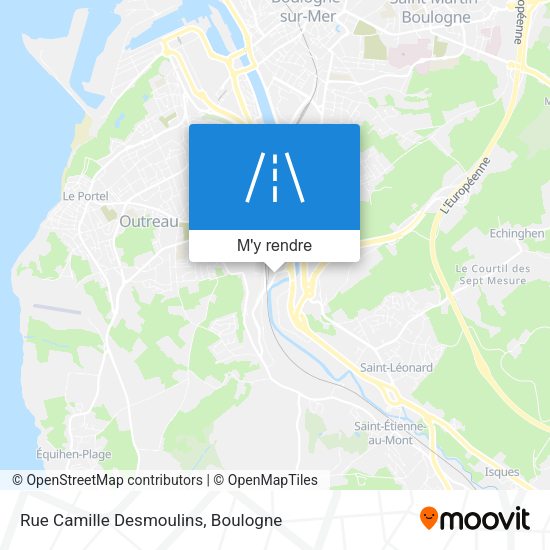 Rue Camille Desmoulins plan