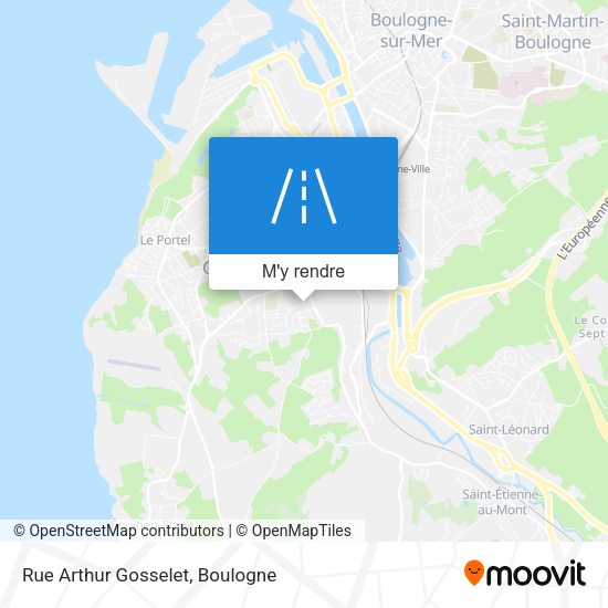 Rue Arthur Gosselet plan