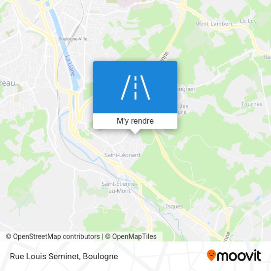 Rue Louis Seminet plan