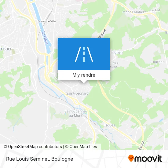 Rue Louis Seminet plan