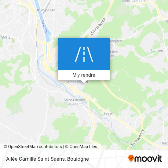 Allée Camille Saint-Saens plan
