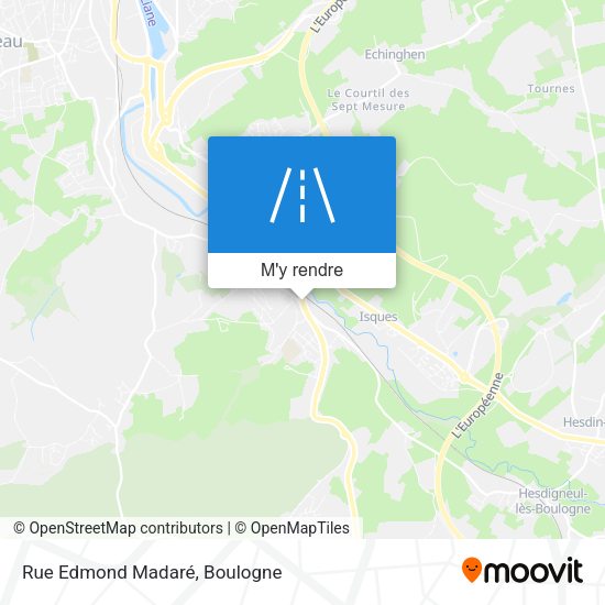 Rue Edmond Madaré plan