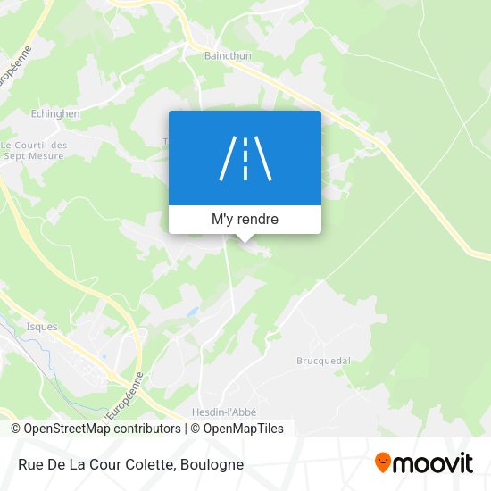 Rue De La Cour Colette plan