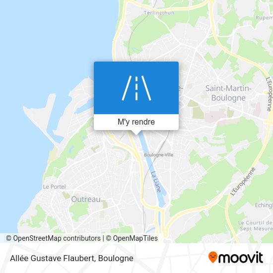 Allée Gustave Flaubert plan