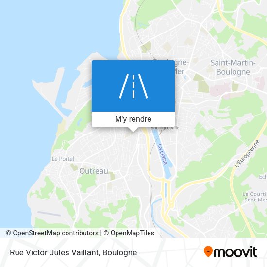 Rue Victor Jules Vaillant plan