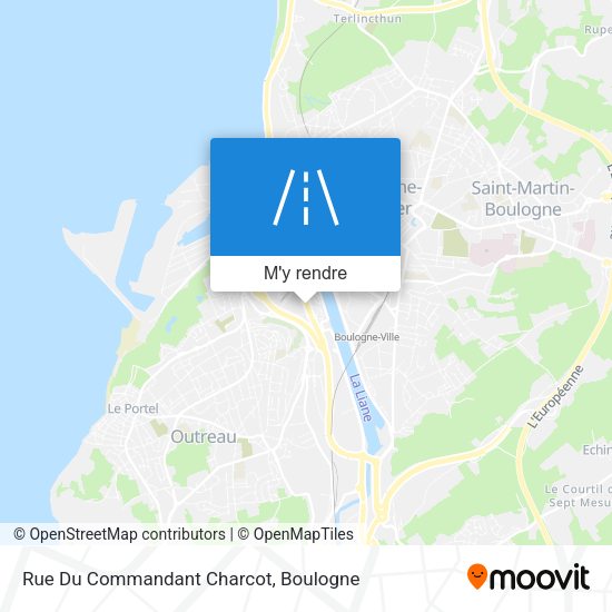 Rue Du Commandant Charcot plan