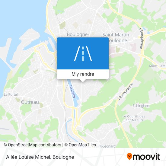 Allée Louise Michel plan