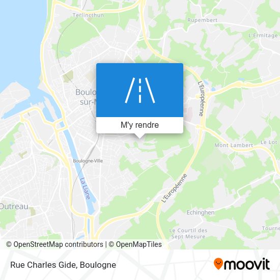 Rue Charles Gide plan