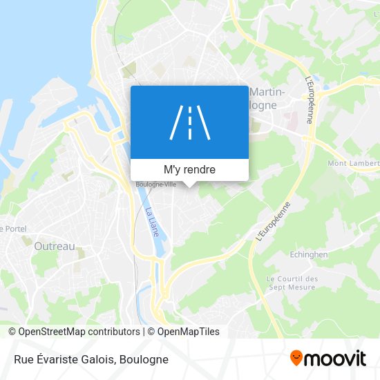 Rue Évariste Galois plan